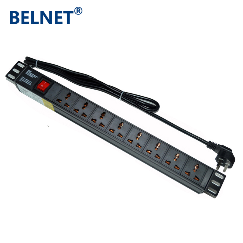 Server Rack Shelf - 19in 10A 1U 8 وحدات العالمي