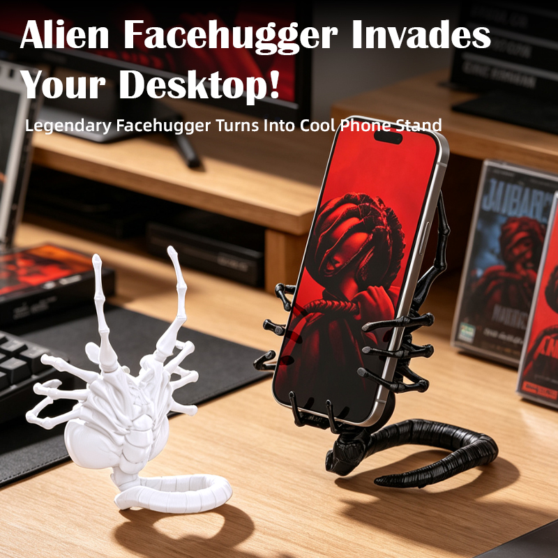 Office Tech Set Up - حامل هاتف بتصميم خيال علمي متوافق