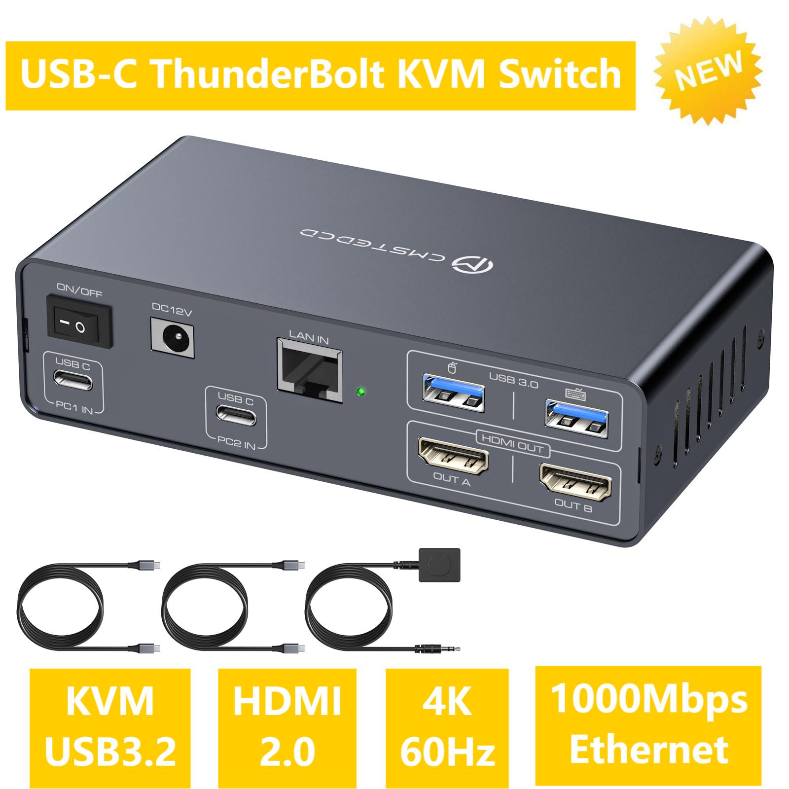 Docking Station Usb C - USB C KVM Switch 2 شاشات