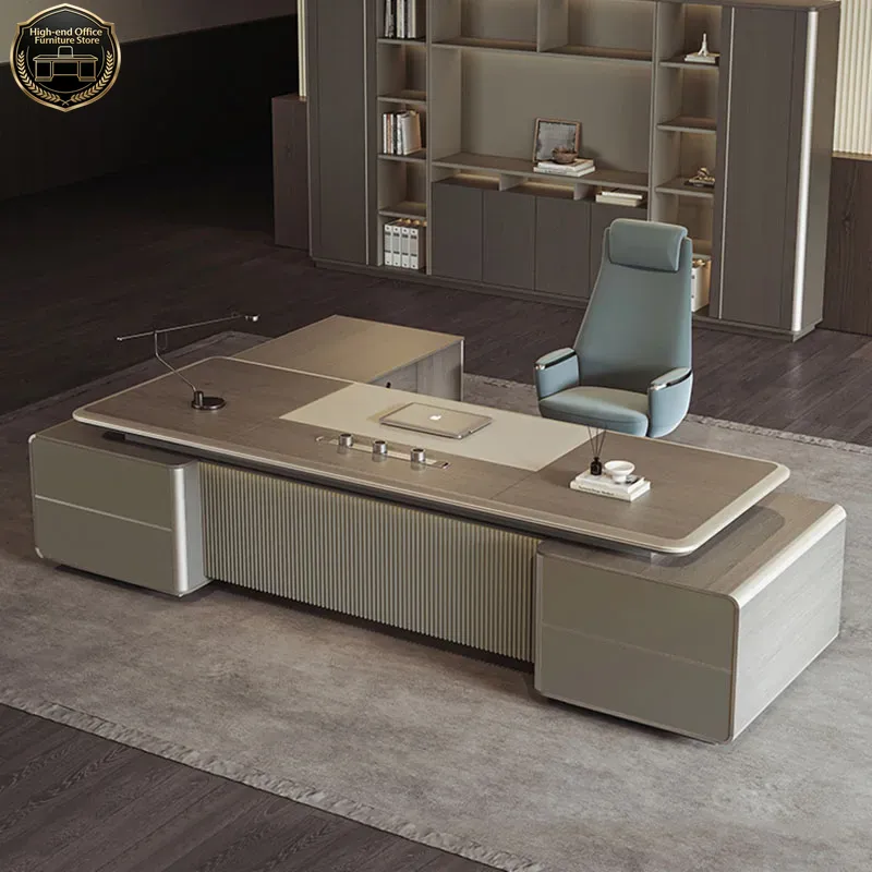 Office Tech Set Up - طاولة ألعاب على شكل حرف L