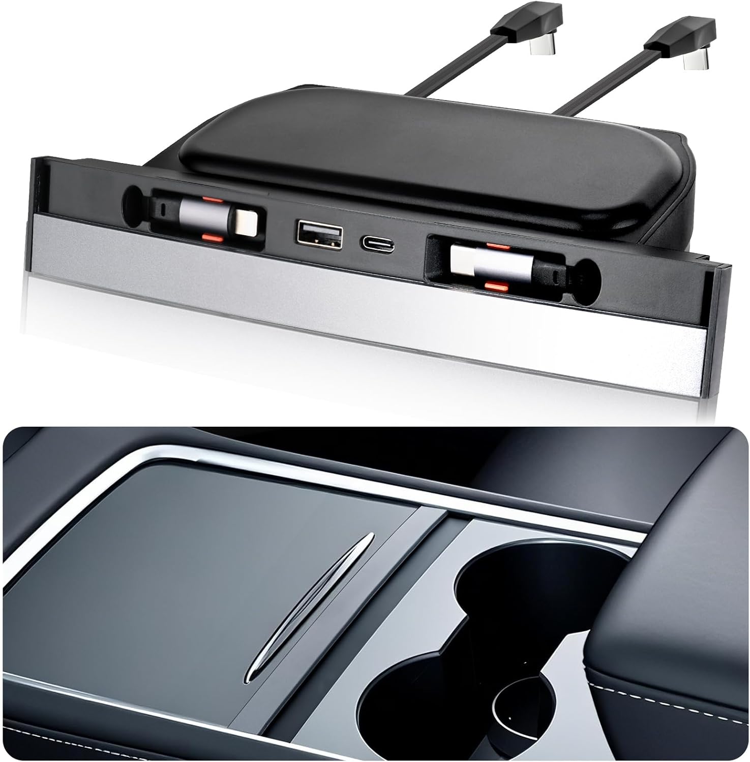 Multi Port Usb Hub - موزع USB لسيارات تسلا موديل Y