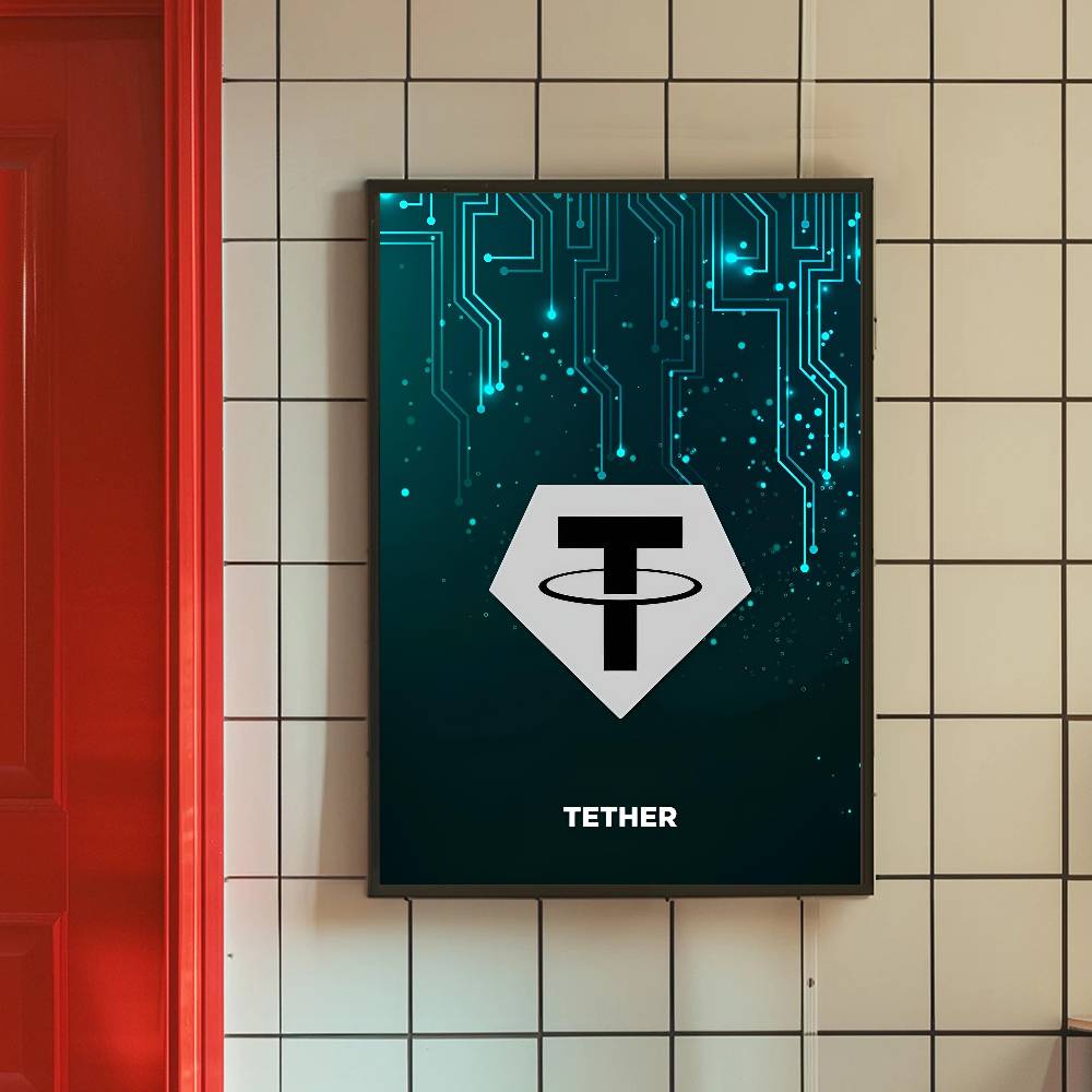 ملصق فني بتصميم رمز العملات ال - مراجعة Tech Office Wall وسعره