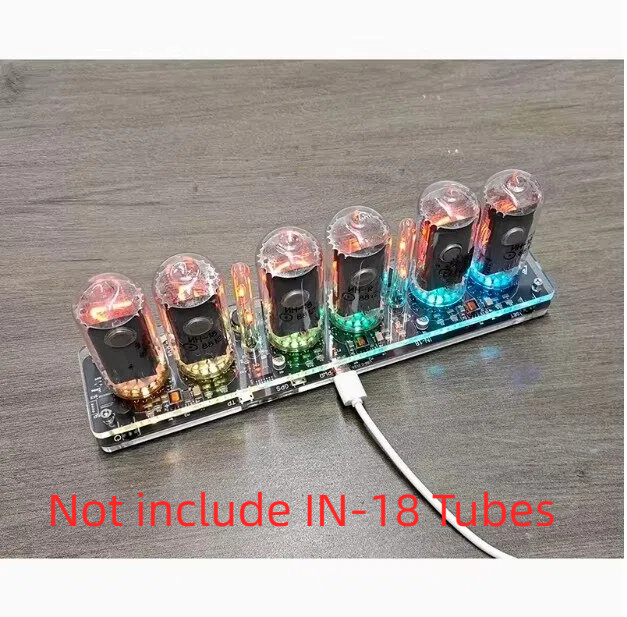 GHXAMP 6 أرقام IN-18 Nixie ساع - مراجعة Tech Office Youtube وسعره