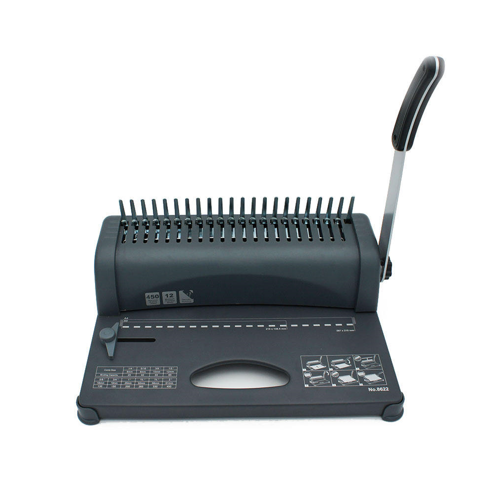 آلة تجليد الكتب 8622 بـ 21 ثقب - مراجعة Binding Machine Comb وسعره