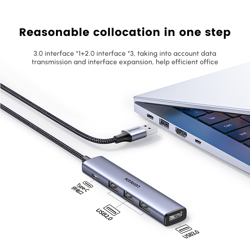 موزع USB UGREEN مع 4 منافذ USB - مراجعة Multi Port Usb Hub وسعره