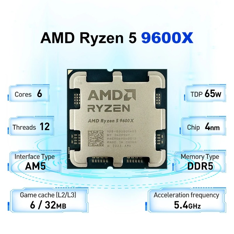 معالج AMD Ryzen 5 9600X لتحرير - مراجعة Amd Cpu Ryzen 5 وسعره