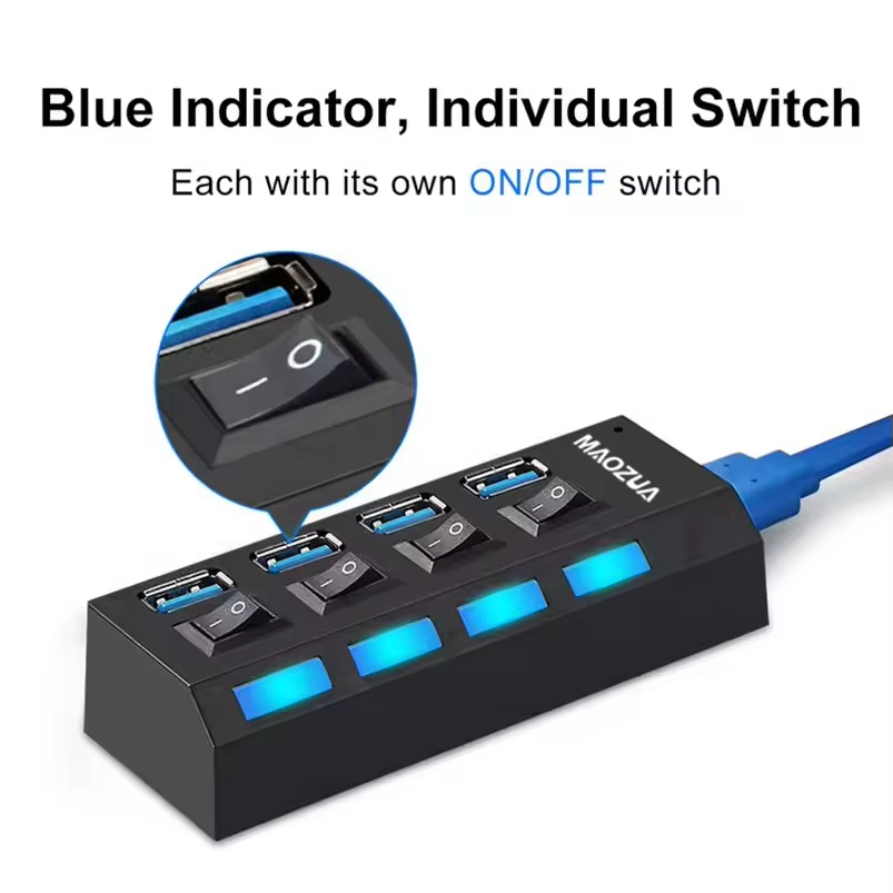 عالية السرعة 4 منافذ USB HUB 4 - مراجعة Multi Port Usb Hub وسعره