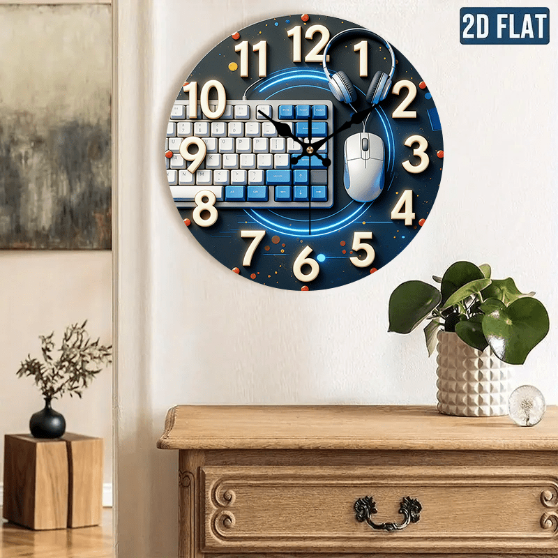 ساعة حائط خشبية مسطحة ثنائية ا - مراجعة Tech Office Wall وسعره