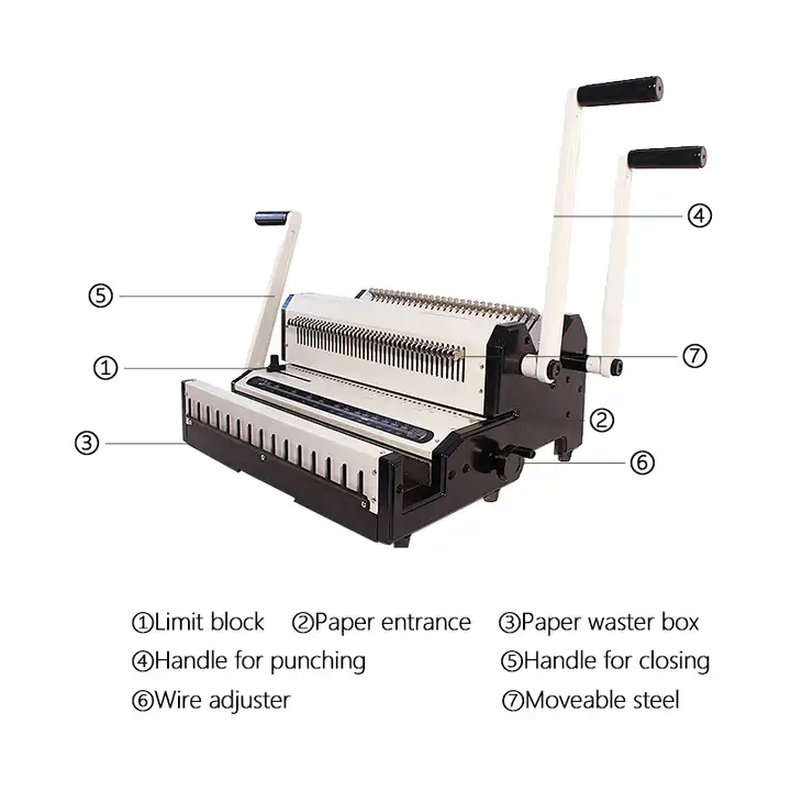 آلة تجليد بمشبك سلكي، تثقيب 25 - مراجعة Binding Machine Comb وسعره