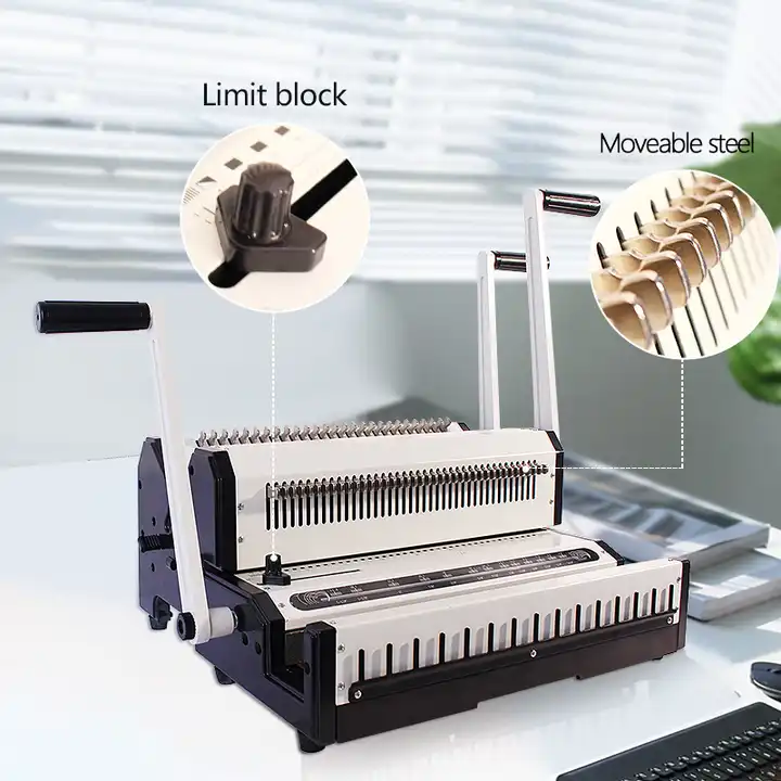 آلة تجليد بمشبك سلكي، تثقيب 25 - مراجعة Binding Machine Comb وسعره