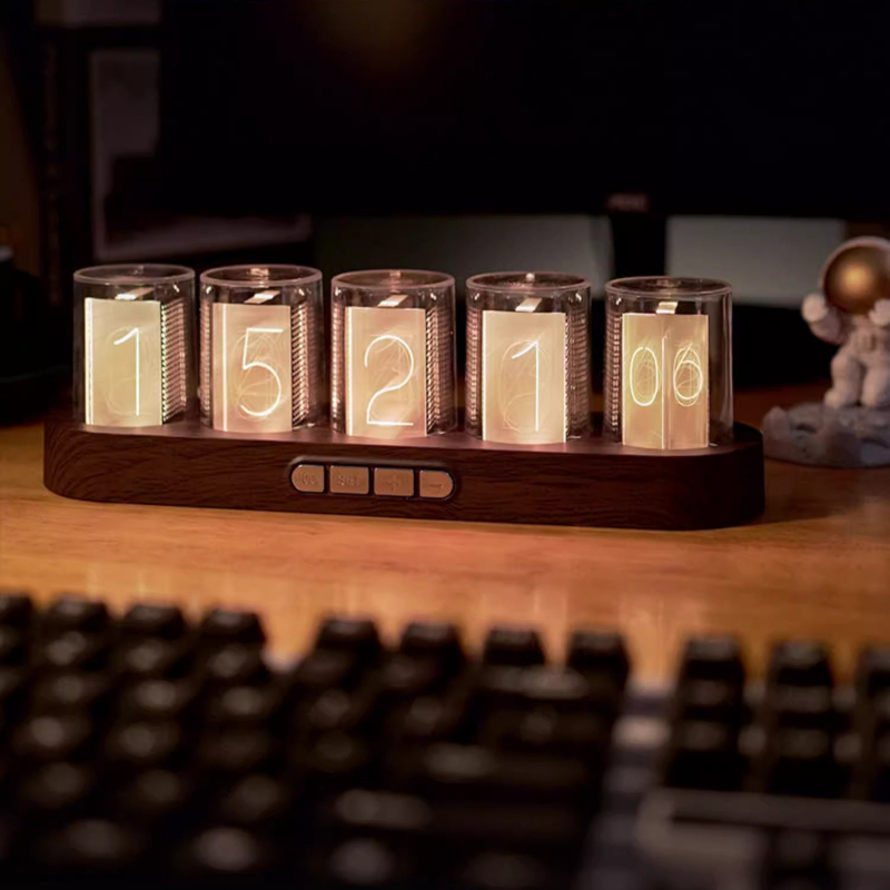 LED Nixie أنبوب ساعة RGB الألع - مراجعة Tech Office Youtube وسعره