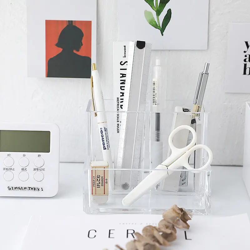 الاكريليك شفافة ثلاثة مقصورة ح - مراجعة Home Office Tech Gadgets وسعره
