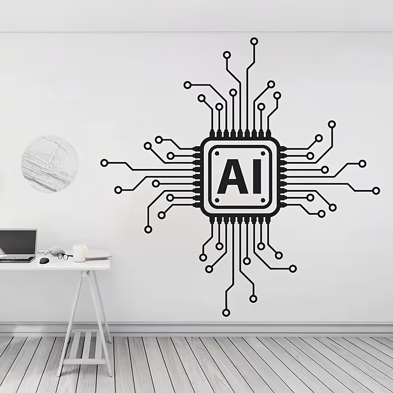 ملصق جداري من الفينيل بتصميم ل - مراجعة Tech Office Wall وسعره