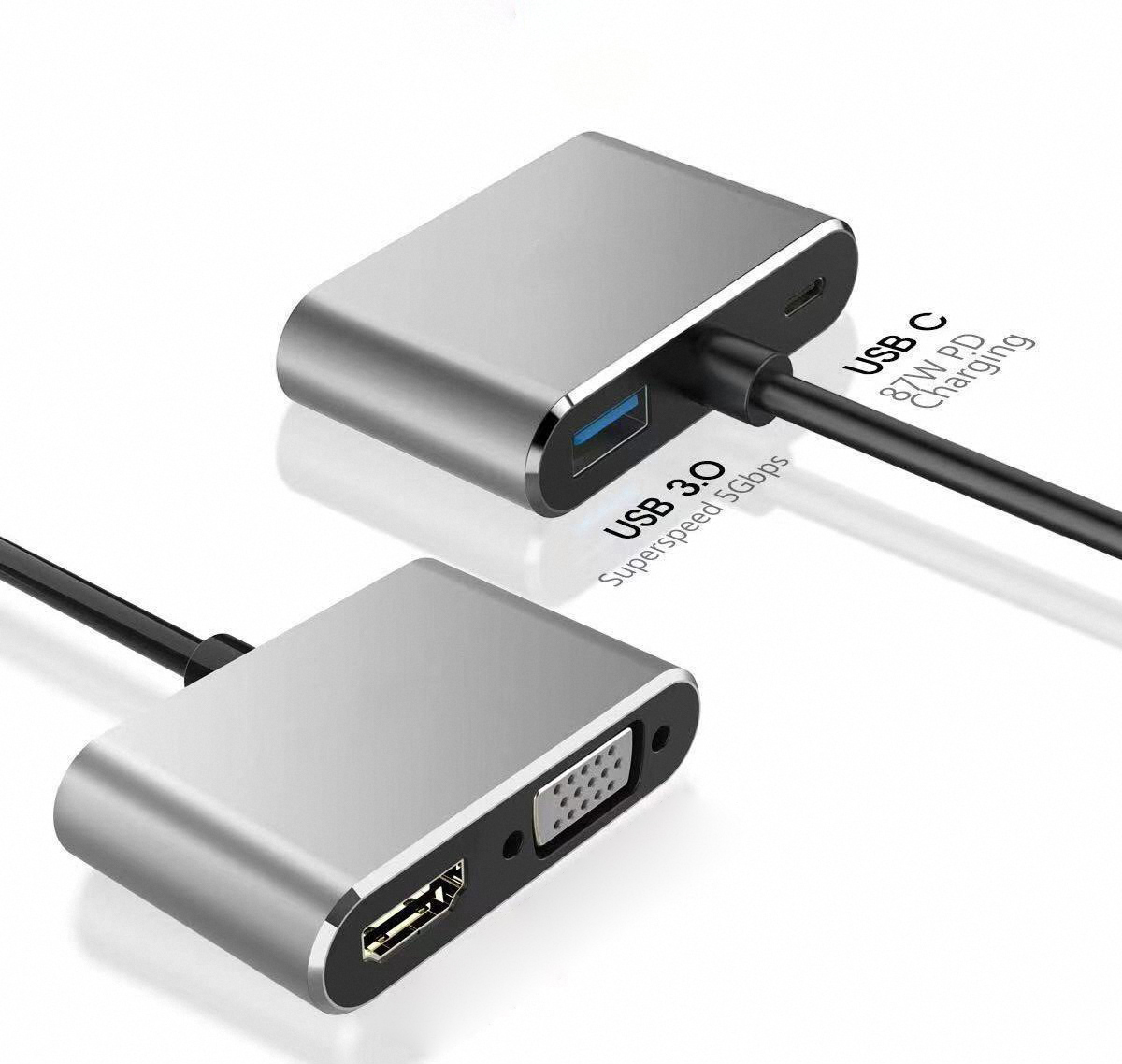 محول USB نوع C إلى VGA بدقة 4K - مراجعة Docking Station Usb C وسعره