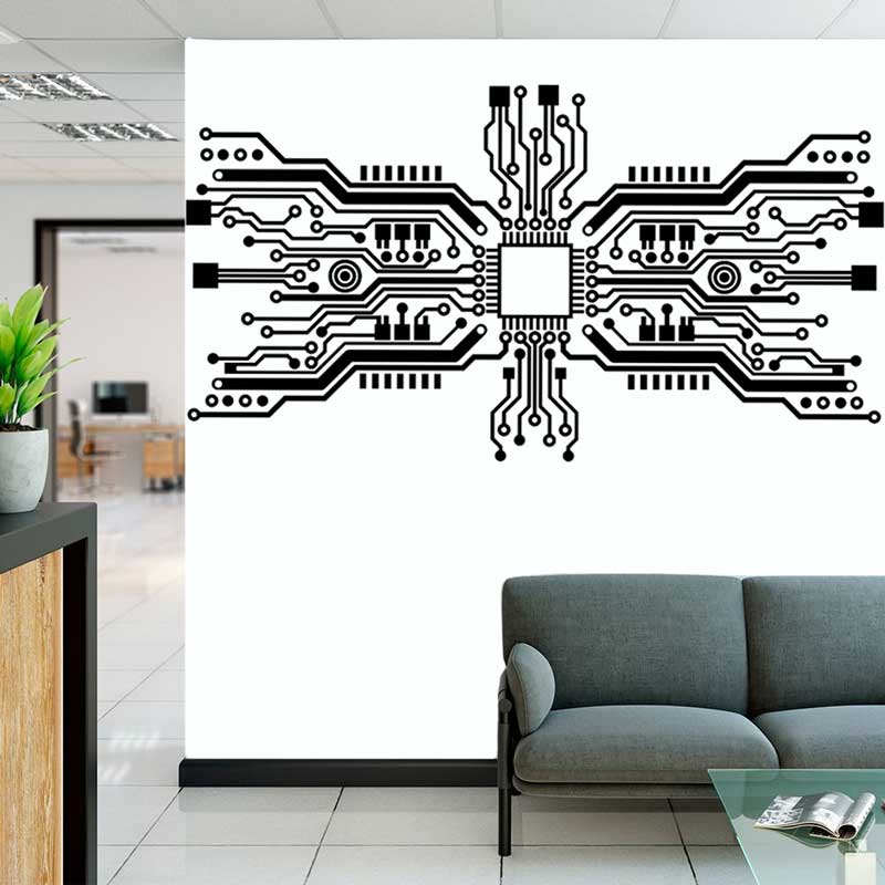 لوحة دوائر كهربائية رقاقة الجد - مراجعة Tech Office Wall وسعره